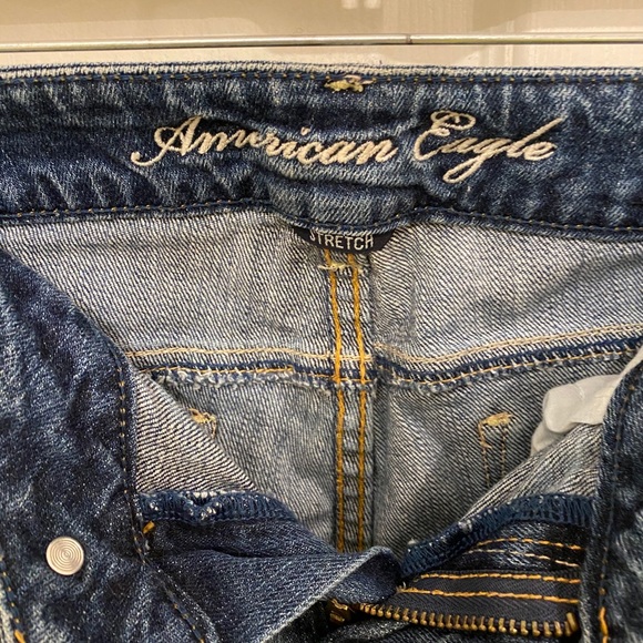 AEO medium wash distressed stretch skinny jean - Picture 4 of 5